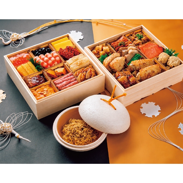 [发送/12一个月30日][27]包含京都天神野口日式osechi 2段(在karasumichirimen)(監)<邮费的冷冻>