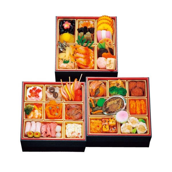 [发送/12一个月30日][73]3名京都店监修日本和西洋和中国的osechi"站着，看"包含三段重<邮费的冷冻>