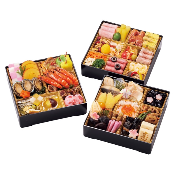 [发送/12一个月30日][74]包含3段京都shozan和洋新年菜肴"紙屋川光悦"的重的(監)<邮费的冷冻>