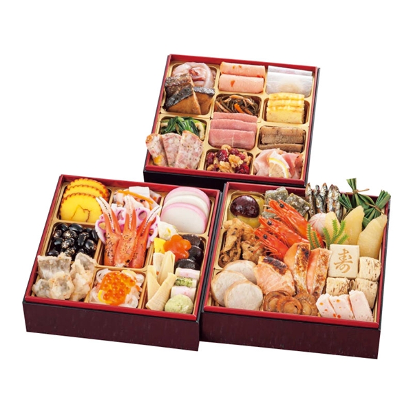[店交付/12一个月31日][77]3段京都京都料理"荣寿庵"和洋重(監)