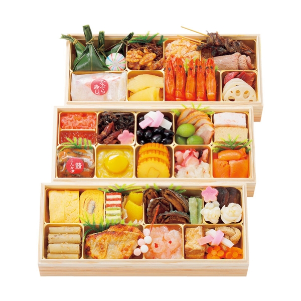 [发送/12一个月31日][101]包含石川金城樓和風osechi 3段(監)<邮费的冷藏>