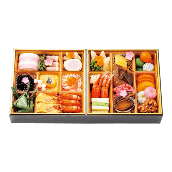 [发送/12一个月31日][103]包含石川金城樓料亭osechi 2段(監)<邮费的冷藏>