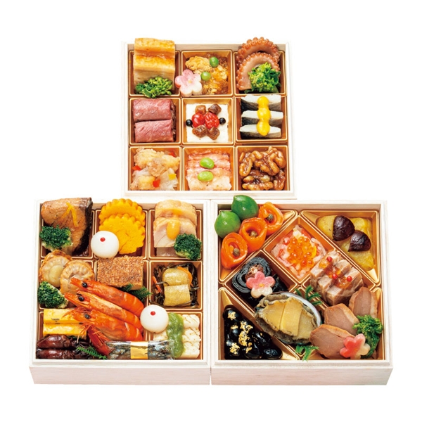 [发送/12一个月30日][107]包含3段日本的极限<千里山庄>特选osechi的重的(監)<邮费的冷冻>