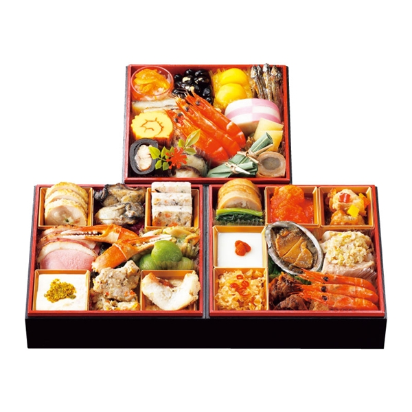 [发送/12一个月30日][120]包含3段大仓饭店和洋中的osechi的重的(監)<邮费的冷冻>