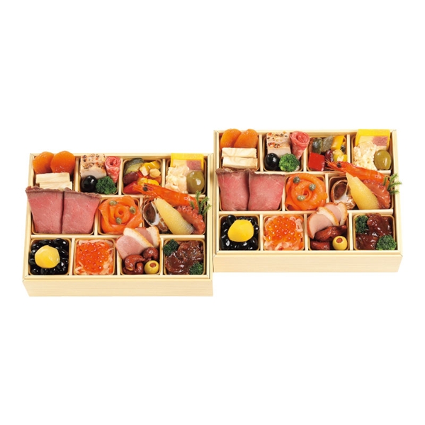 [店交付/12一个月31日][148]京都manowaru和洋个餐osechi 2套组(監)