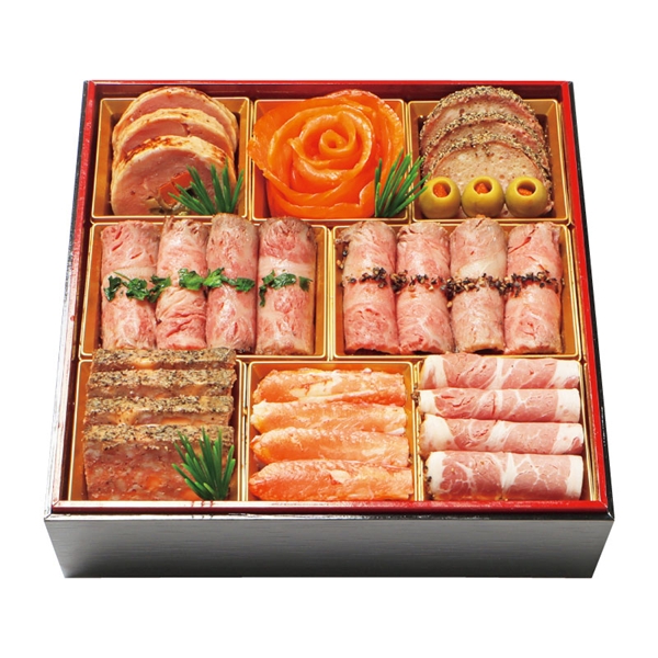 [店交付/12一个月31日][156]蕨的家乡酒家的肉、海鲜冷盘osechi