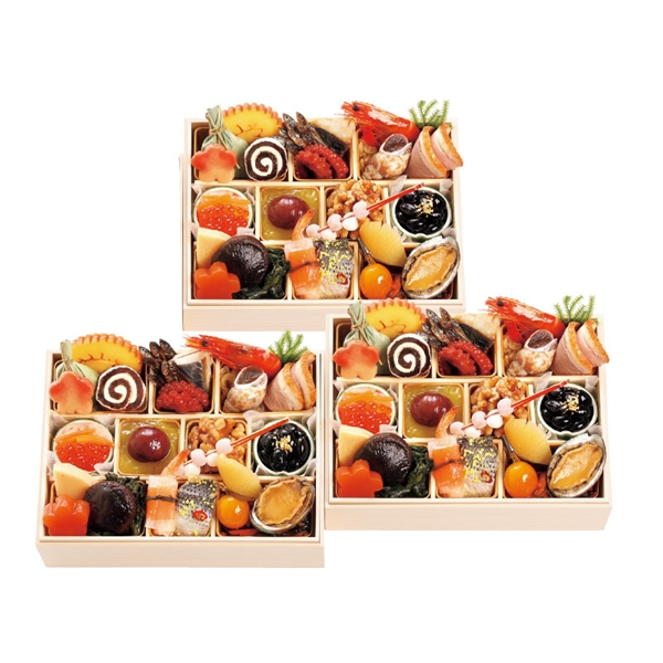 [店交付/12一个月31日][171]京都、祗园三千院的家乡日式个餐osechi 3套组(監)